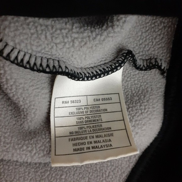 Nike Full Zip Hoodie Men XXL Black Fleece Lined Sweatshirt Vintage SOLD ON MERCA - Picture 9 of 10